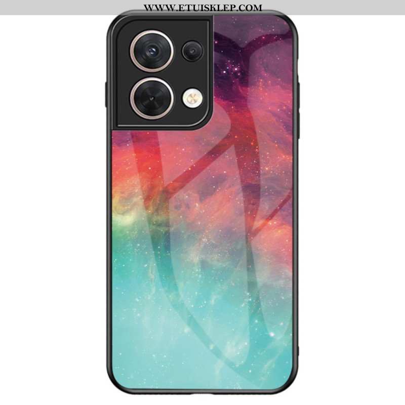 Etui do Oppo Reno 8 Wzór Ze Szkła Hartowanego